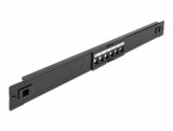 Patch panel 19&quot; pentru 6 module keystone Negru, Delock 66820