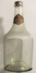 GE - Sticla veche interbelica lichior &quot;NOEL&quot; import Romania / fara defecte