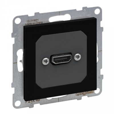 Priza conector HDMI Legrand Suno negru 721449 foto