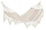 Hamac suspendabil din bumbac crem Kauana 200 cm x 100 cm