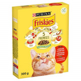 Cumpara ieftin Hrana Uscata pentru Pisici cu Vita, Pui si Legume, 300 g, Friskies