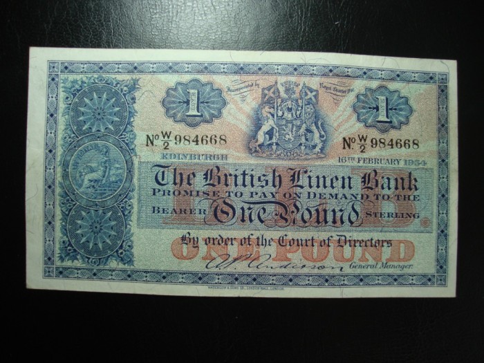 SCOTIA 1 POUND 1954 SUPERBA