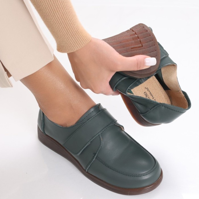 Pantofi dama casual Verzi din Piele Naturala Jarin, 36