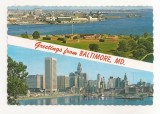 FA63-Carte Postala- SUA - Baltimore, Maryland, circulata 1974