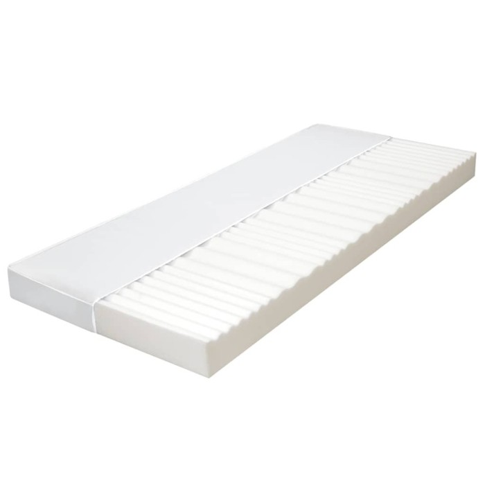 vidaXL Saltea, 100 x 200 cm, 7 zone, spumă PU, 10 cm, H2 H3 282805
