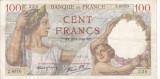 FRANTA 100 francs 25-1-1940 VF!!!