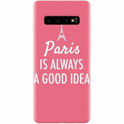 Husa silicon pentru Samsung Galaxy S10 Plus, Paris Is Always A Good Idea foto