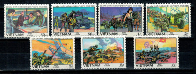 Vietnam 1984 - Batalia de la Dien Bien Phu, picturi, serie neuza foto