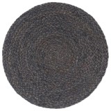 Cumpara ieftin Naproane, 4 buc., gri &icirc;nchis, 38 cm, iută, rotund