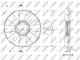 NRF 49802 Paleta ventilator, racire motor