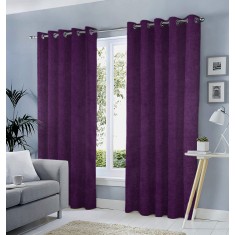 Draperie tip tesatura in cu inele negre, Madison, 150x240 cm, densitate 700 g/ml, Yola, 1 buc