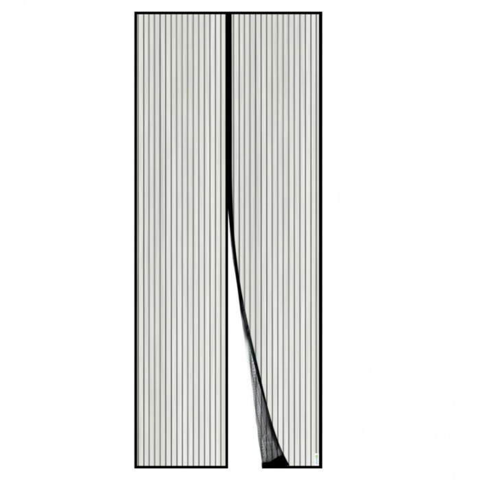 Plasa anti-insecte cu magneti pentru usa, enkourakoko&reg;, 90 x 210 cm, Negru