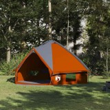 VidaXL Cort Teepee cu acoperiș Gri și Portocalie 490 x 410 x 210 cm 42004070