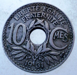 7.865 FRANTA 10 CENTIMES 1931, Europa, Cupru-Nichel