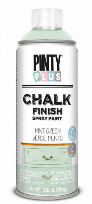 Spray Chalk Paint antichizare, mint green mat, CK794, interior, 400 ml, Pintyplus