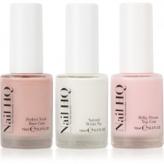 Nail HQ French Manicure Trio Set lac de unghii pentru manichiura frantuzeasca