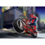 Fototapet Spiderman si Motocicleta - 160x115 cm