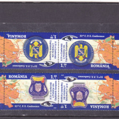 ROMANIA 2009 LP 1834 A 31 a CONFERINTA A POLITIILOR EUROPENE MINICOLI MNH