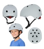 Casca Bicicleta pentru Copii cu LED Gri Inchis (M 55 58 cm) Reglabila