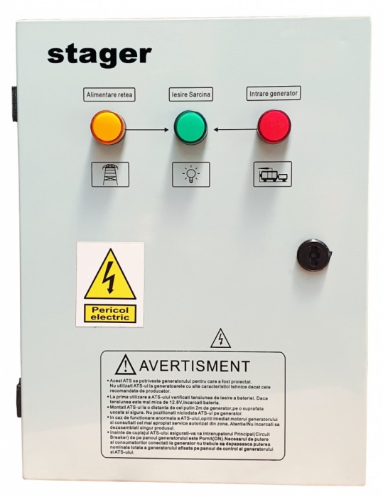 Automatizare monofazata Stager YPA20063F12S 63A, 12Vcc, protectie