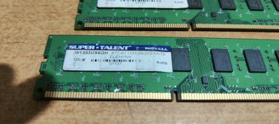 Ram Pc Super Talent 6GB (3X2GB) DDR3 1333MHz W133UX6GH foto