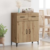 vidaXL Bufet Stejar Artizanal 69,5 x 34 x 90 cm Lemn compozit 880680