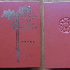 Vasile Alecsandri , Opere complete ; Prosa , 1876 , editia 1 in volum