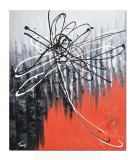 Cumpara ieftin Tablou abstract pictat manual birou, hol, Fantezie in abstract, 60x50cm ulei pe panza, gata de agatat pe perete