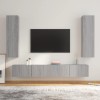 VidaXL Set dulapuri TV, 4 piese, gri sonoma, lemn prelucrat 3114212
