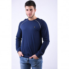 Bluza Bumbac Jack&amp;amp;Jones Line Maritime Blue foto