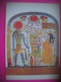 HOPCT 6891 LA DAME TENTPERET ADORAND ZEUL SOARELUI -EGIPT [ MUZEUL LUVRU PARIS FRANTA] -AFRICA-NECIRCULATA