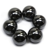 Cumpara ieftin Magneti sferici ceramici antistres, bila neagra lucioasa, set 6 bucati, diametru 18 mm