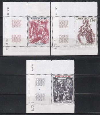 Mali 1978 - Crăciun - Lucrări de D&amp;uuml;rer, MNH foto
