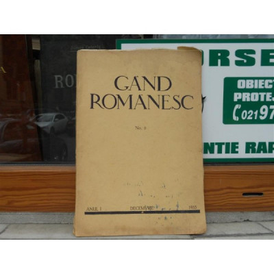REVISTA GAND ROMANESC , NR. 8 , ANUL I , DECEMBRIE , 1933 foto