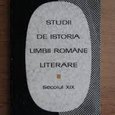 Studii din istoria limbii române literare, secolul XIX