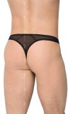 Chiloti Sexy Cu Insertii Piele, Negru, XL, Softline