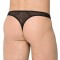 Chiloti Sexy Cu Insertii Piele, Negru, XL