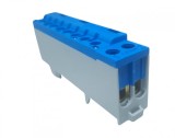 Clema terminala albastra nul 80A 690V 2x1,5, -, 10 16 mm &sup2; si 8 x 1,5, -, 6 mm &sup2; derivatie distributie montare pe sina, Pollmann