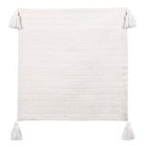 Fata de Perna Decorativa Ecru cu Franj 45x45 cm