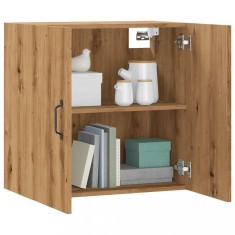 Gossi dulap de perete, stejar artizanal, 60x31x60 cm, lemn prelucrat