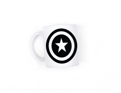 Cana alba personalizata Captain America, INOVATIX&amp;reg;. 330ml foto