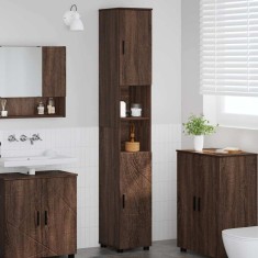 vidaXL Dulap de baie &icirc;nalt Stejar brun 30 x 35 x 192 cm Lemn compozit 883341