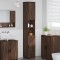 vidaXL Dulap de baie &icirc;nalt Stejar brun 30 x 35 x 192 cm Lemn compozit 883341