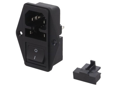 Conector de alimentare AC 10A 250V foto
