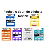 Pachet 6 Etichete Revizie Auto Personalizate , Service, Mentenanta si Distributie