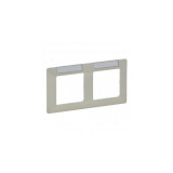 Plate Valena Life - cu label holder (horizontal) - 2 module - ivory, Legrand