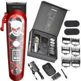 Masina De Tuns Profesionala BIRAI Elite Cu Acumulator, Multifunctionala, Motor Puternic 7000 RPM, Afisaj LED, Incarcare Wireless, Rezistenta La Apa, L