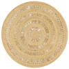 VidaXL Covor manual din iută &icirc;mpletită, 120 cm 133708