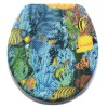 Capac WC Burete Pesti 400x360mm, Universal, Plastic, Imprimeu Fete, Multicolor