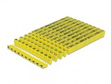 Set 260 buc clipsuri A-Z max. 6mm Galben, Delock 18303